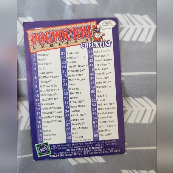 POGS How To Play & Checklist - Picture 2 of 4